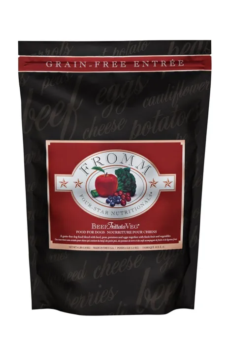 Fromm Grain Free Beef Frittata Veg Dry Dog Food 4 lb