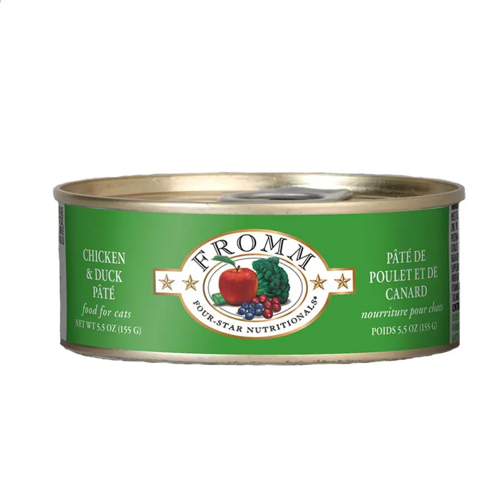 Four Star Grain Free Chicken & Duck Pate Canned Cat Food 5-oz