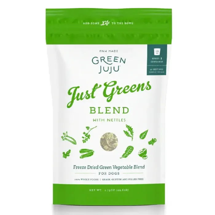 Green Juju Just Greens Freeze-dried Dog Food Topper 1.75-oz