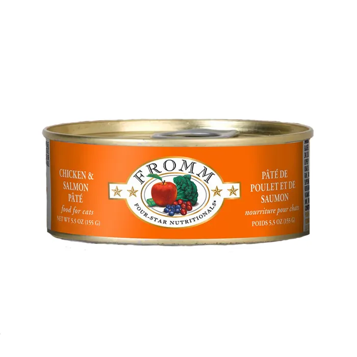 Four Star Grain Free Chicken & Salmon Pate Canned Cat Food 5-oz