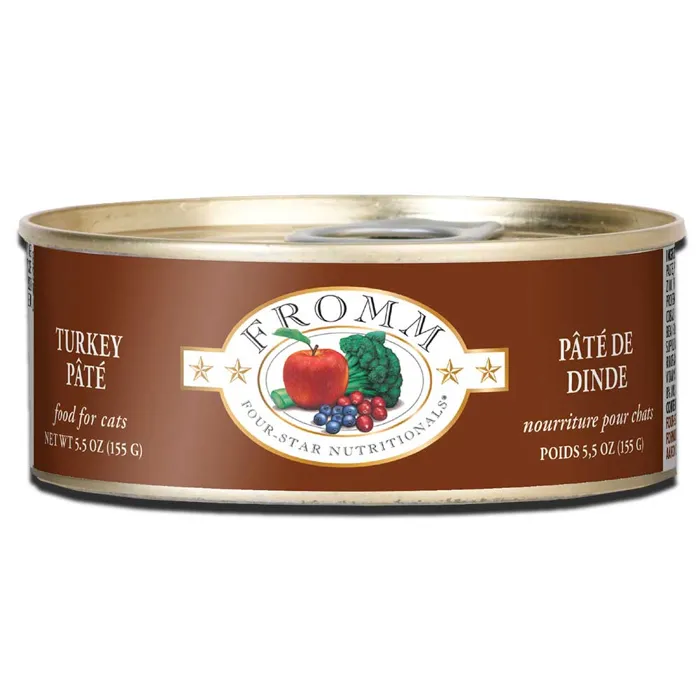 Fromm Four Star Cat Can Turkey Pate 5.5-oz