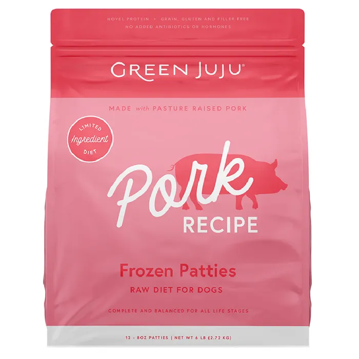 Green Juju Frzn Pork Patties 6-lb.