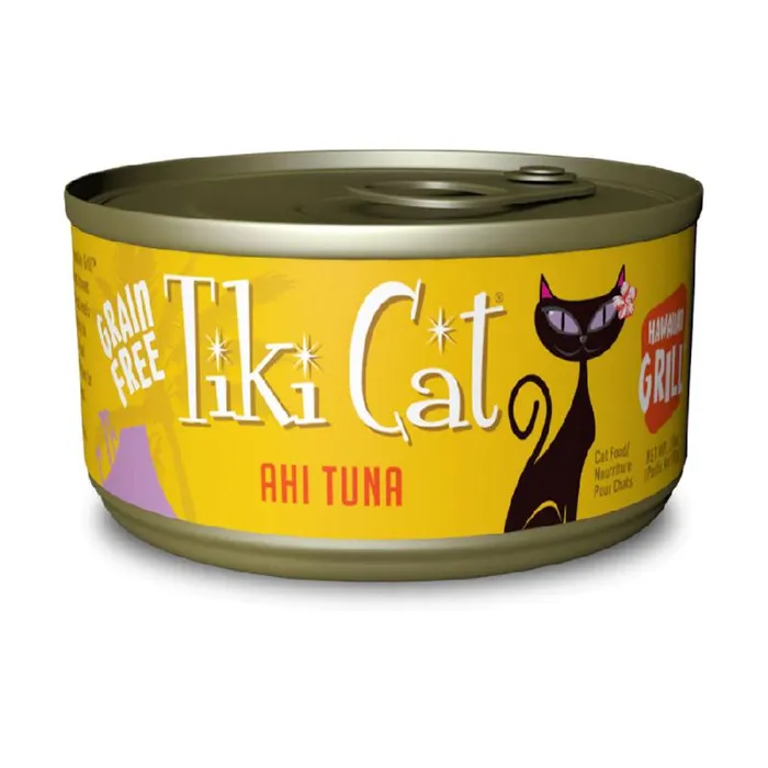 Tiki Cat Hawaiian Grill Grain Free Ahi Tuna Canned Cat Food 2.8 oz