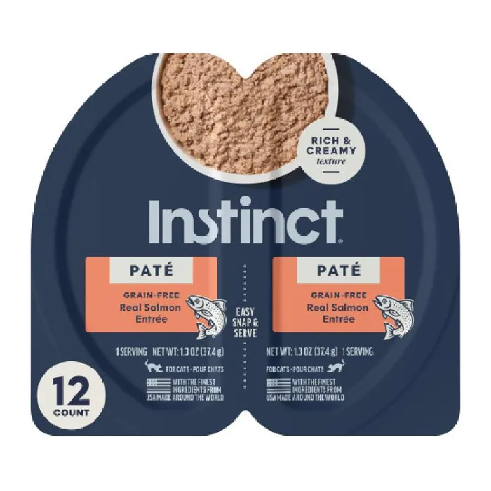 Instinct Pate Split Cup Salmon Enteer GF for Cats 2.64 oz.