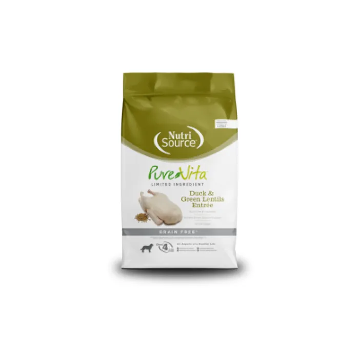 Pure Vita Duck & Green Lentils Grain Free Entree 4-lb.