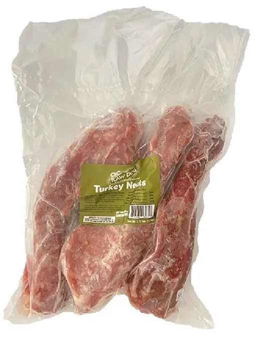 Oc Raw Frozen Turkey Necks 2.75 lb.