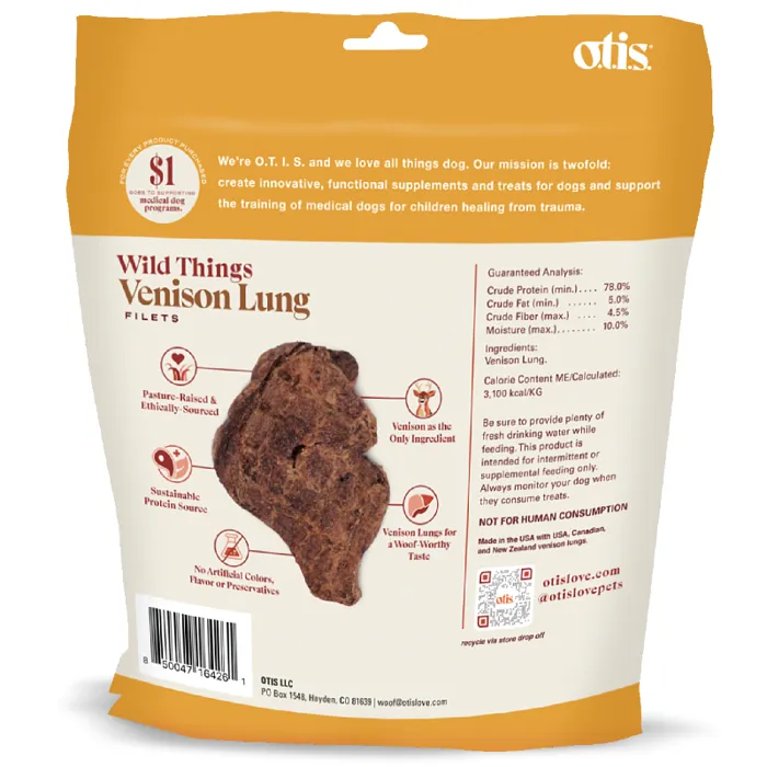 Wild Things Venison Lung 4 oz