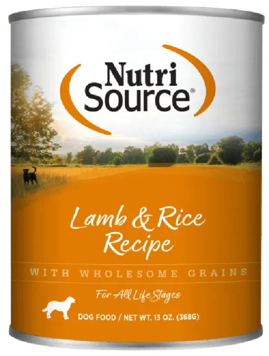 Nutrisource Dog Lamb & Rice 12.3 oz.