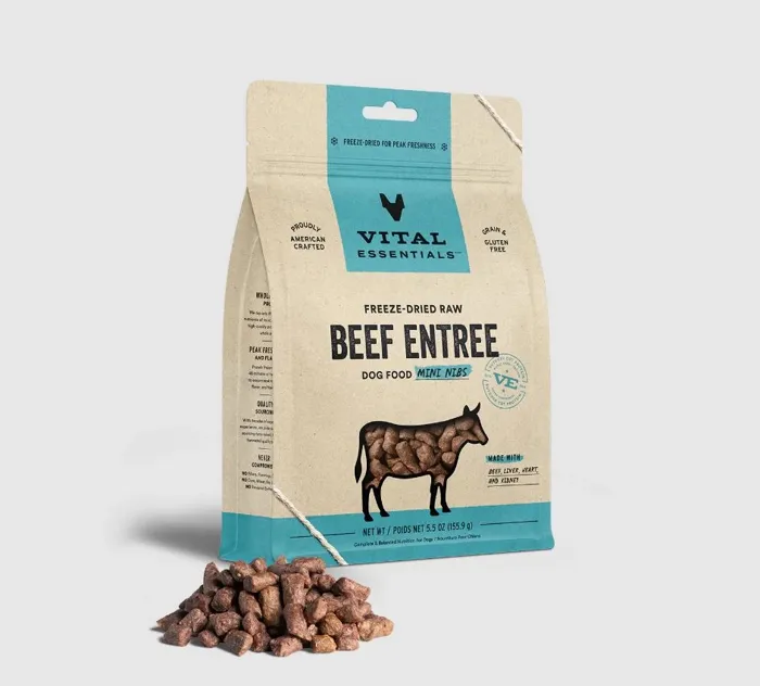 Vital Essentials Dog Beef Mini Nibs 5.5 oz
