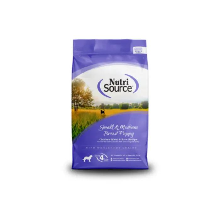NutriSource Small & Medium Breed Ckn & Rice for Puppies 12-lb.