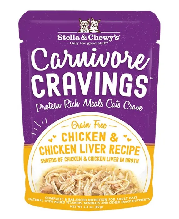 Stella & Chewy's Carnivore Cravings Ckn & Ckn Lvr for Cats 2.8-oz.