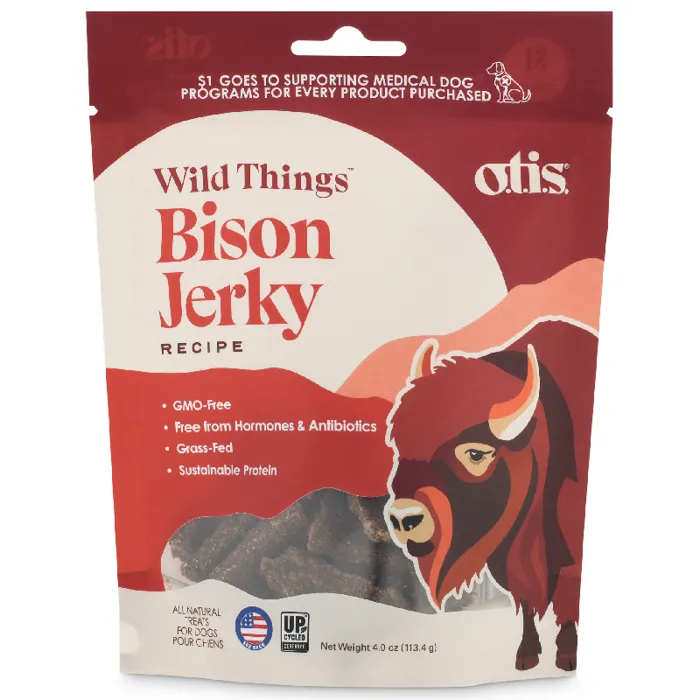 OTIS Bison Jerky for Dogs 4-oz.