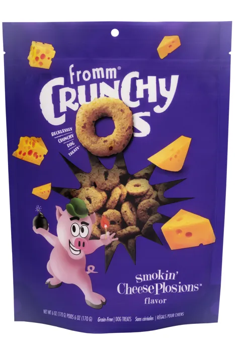 Fromm Crunchy Os Smokin' Cheese Plosions Dog Treats 6-oz.