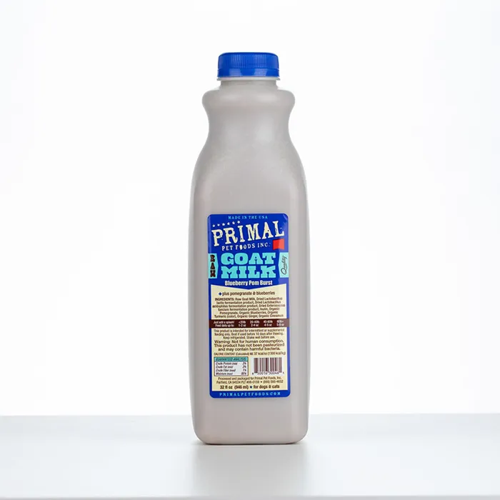 Primal Raw Goat Milk Blueberry Pom Blast 32 oz.