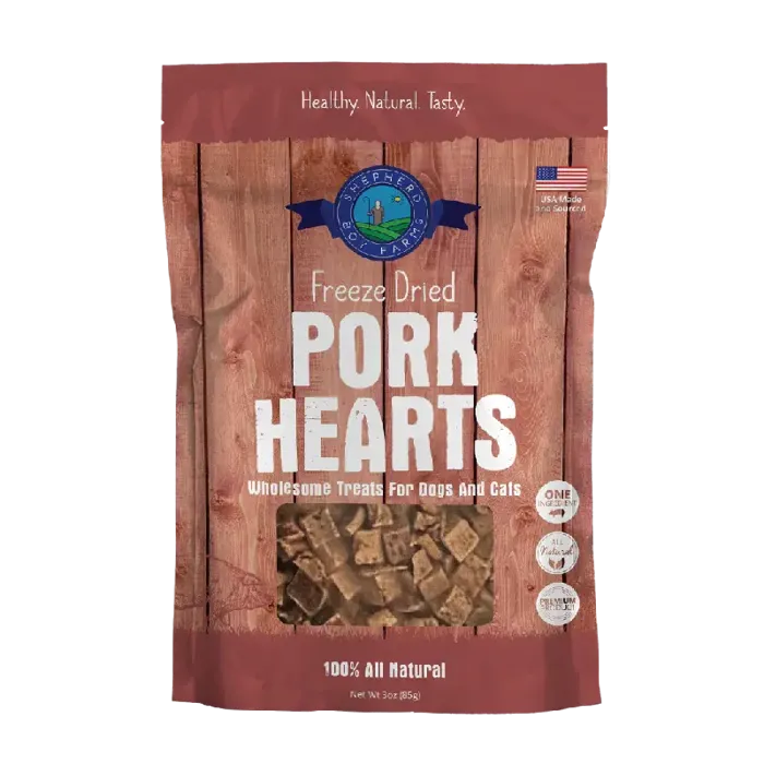Shepherd FD Pork Heart Treats 3-oz.
