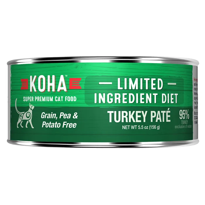 Koha Cat Limited Ingredient Diet Pate Turkey Wet Cat Food 5.5-oz