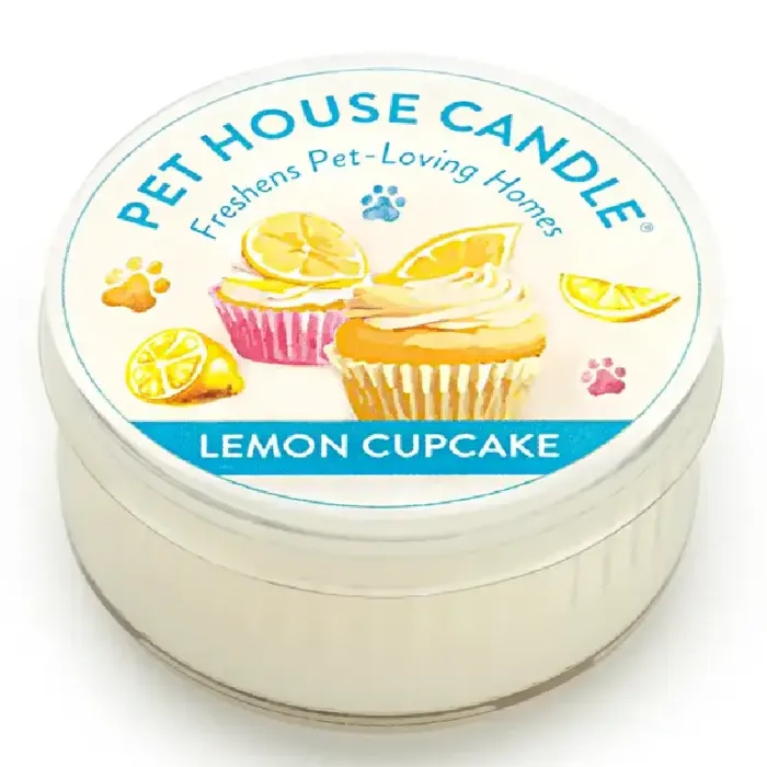 Pet House Candle Lemon Cupcake Mini