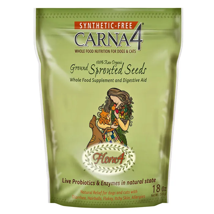 Carna4 Flora4 Sprouted Seeds Probiotic 18-oz