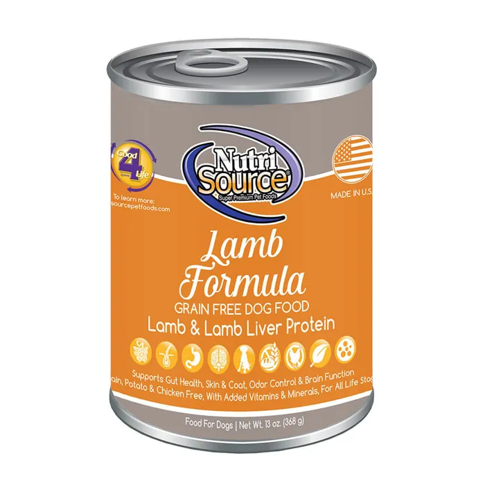 NutriSource Grain Free Lamb for Dogs 13 oz.