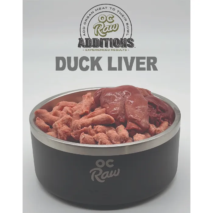 Oc Raw Frozen Duck Liver 2 lb.