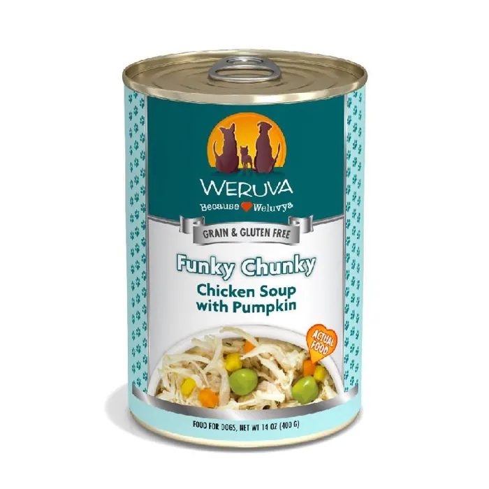 Weruva Funky Chunky Chicken Soup Canned 14-oz